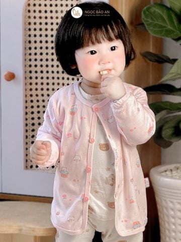 [HONEY] Áo khoác 1 lớp cotton thoáng mát