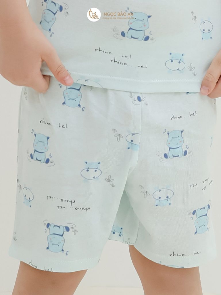 [HONEY] Bộ quần áo ngắn tay ngắn borib 3 hoạ tiết