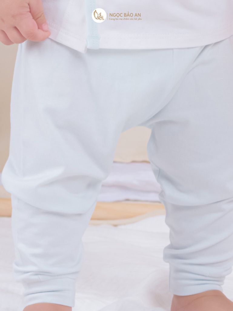 [M&B] Bộ quần áo cài bên tay dài chất vải rayon thoáng mát