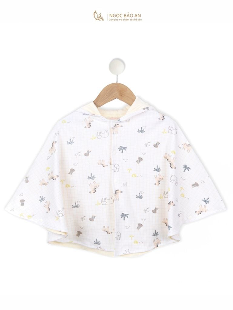 [M&B] Áo khoác cánh tiên 2 lớp cotton che nắng cho bé