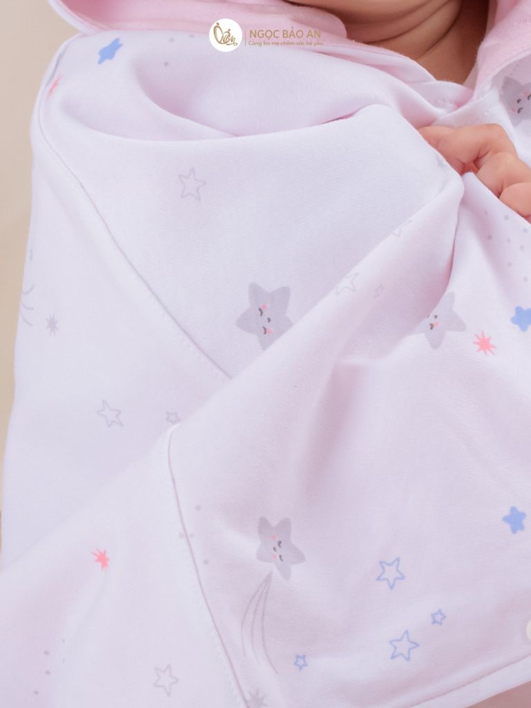 [M&B] Áo khoác cánh tiên 2 lớp cotton che nắng cho bé