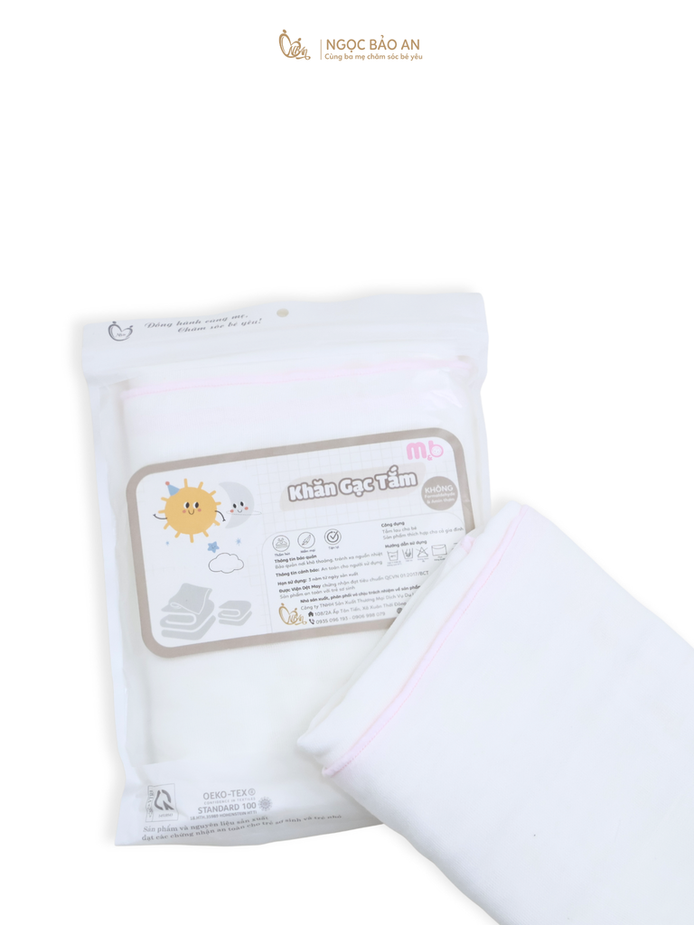 Khăn Gạc 4 lớp Honey - Lion - M&B