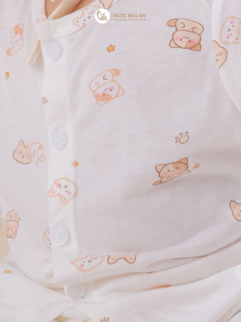 Bộ áo quần ngắn Cài Giữa Honey rayon