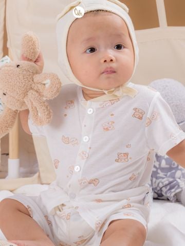 Bộ áo quần ngắn Cài Giữa Honey rayon