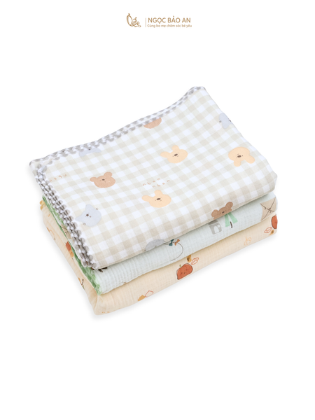 [M&B] Khăn tắm muslin 4 lớp mềm mại an toàn cho da bé
