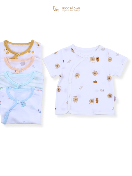 [HONEY] Bộ quần áo sơ sinh cotton thoáng mát