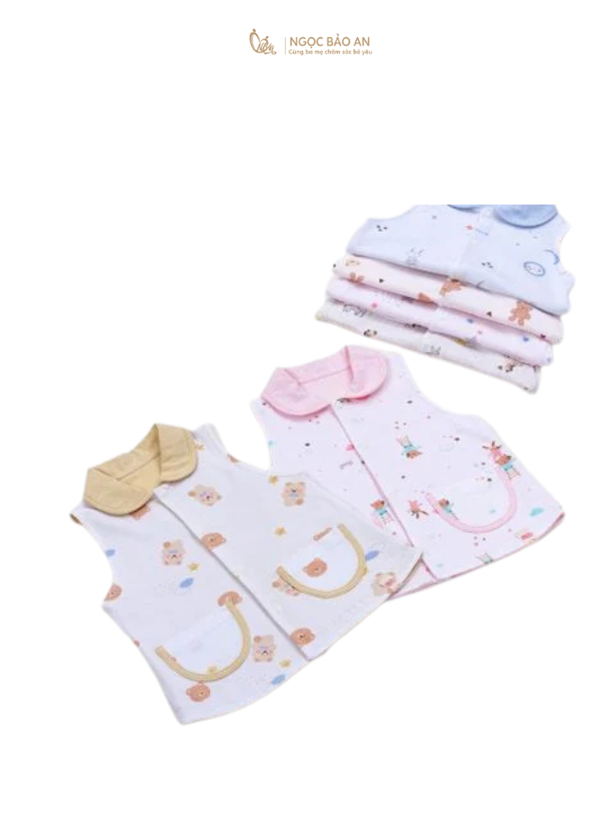 [M&B] Áo khoác gile 2 lớp cotton thoáng mát