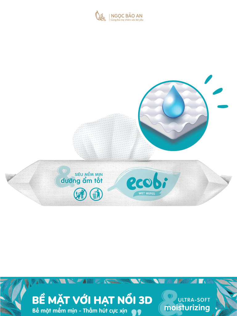 Khăn ướt em bé Ecobi