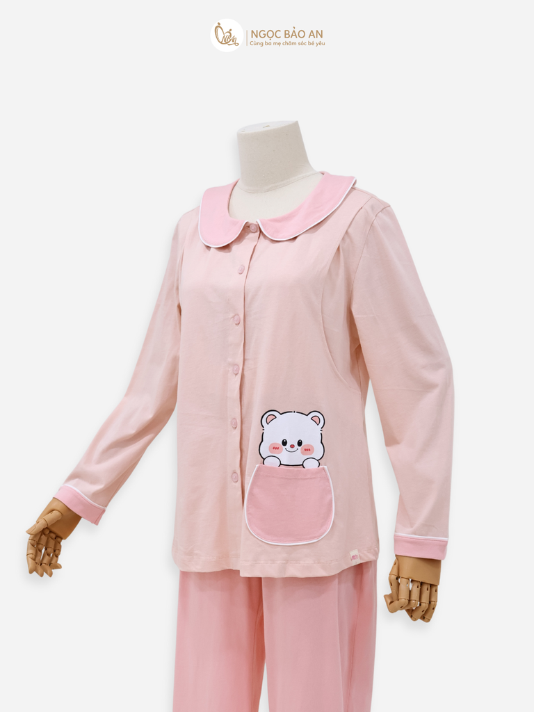 [M&B] Bộ quần áo Pijama tay dài cho mẹ sau sinh