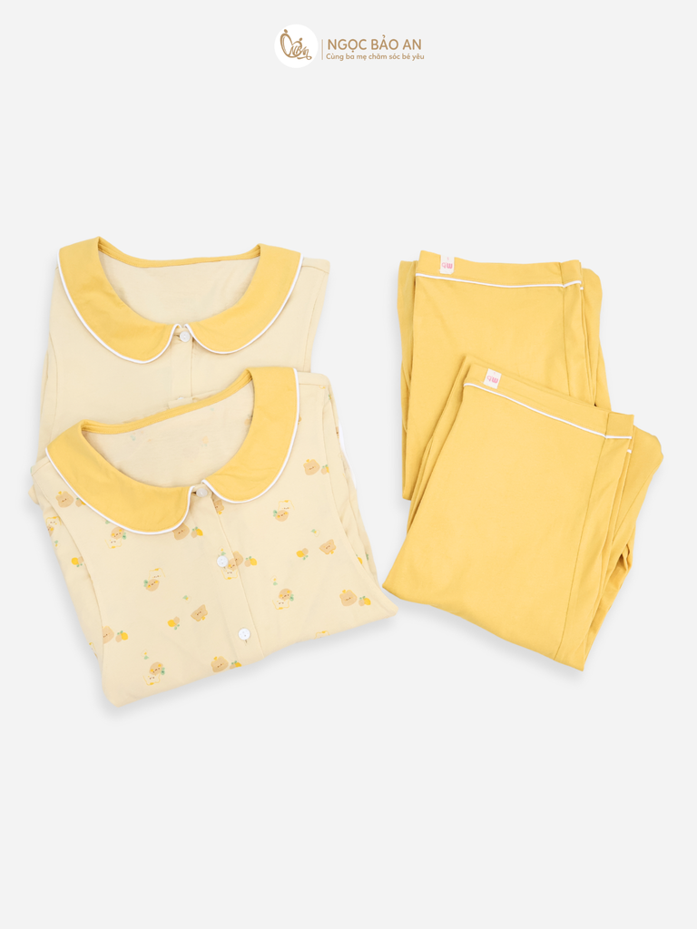 [M&B] Bộ quần áo Pijama tay dài cho mẹ sau sinh