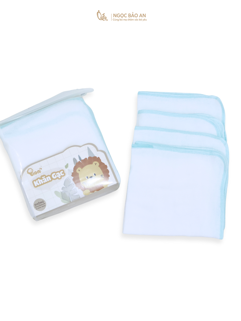 Khăn Gạc 4 lớp Honey - Lion - M&B