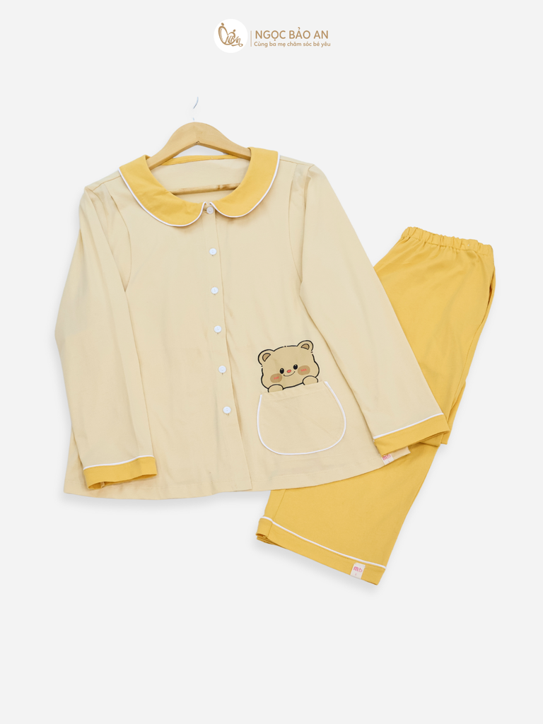 [M&B] Bộ quần áo Pijama tay dài cho mẹ sau sinh