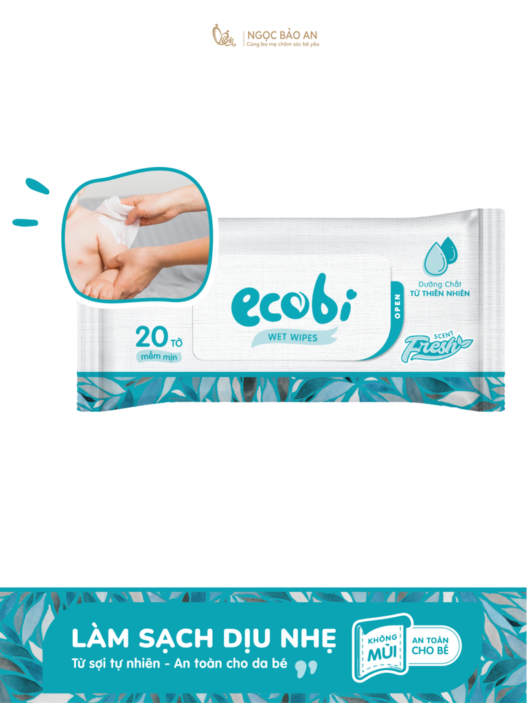 Khăn ướt em bé Ecobi