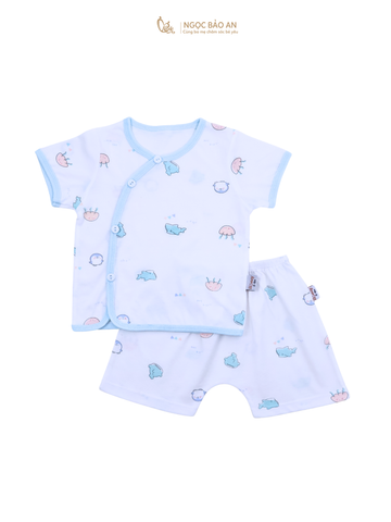 [HONEY] Bộ quần áo sơ sinh cotton thoáng mát