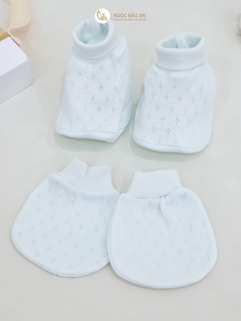 [M&B] Bộ bao tay chân cotton bo/thun cao cấp