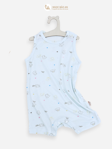 [M&B] Bộ body đùi sát nách sơ sinh chất vải rayon bé trai