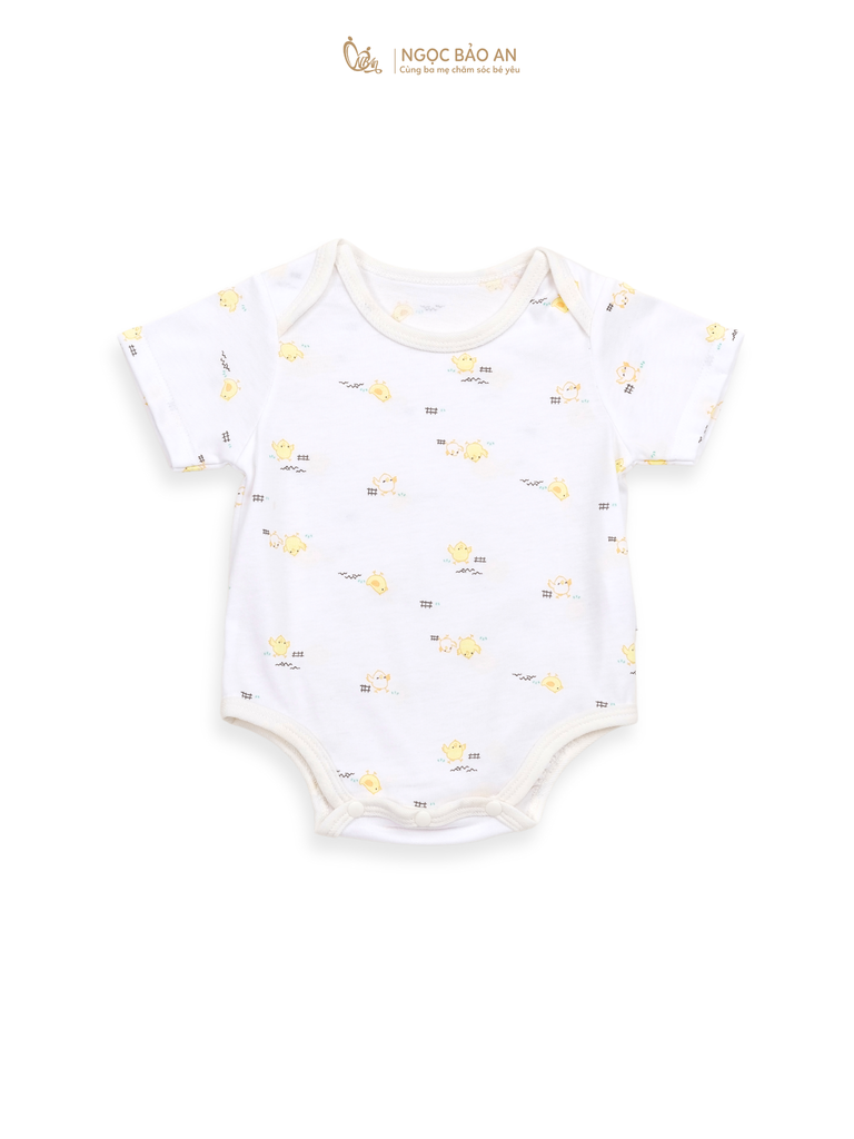 [HONEY] Bộ bodychip tay ngắn cotton sơ sinh