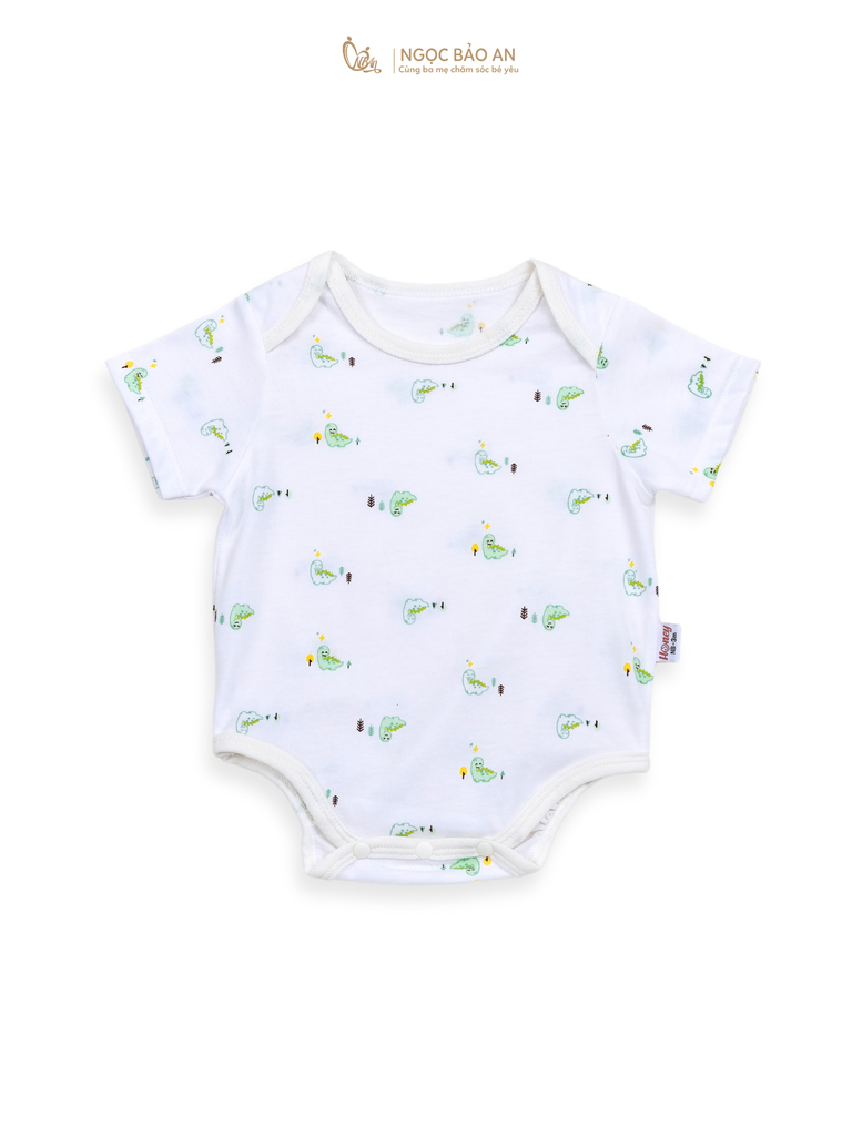 [HONEY] Bộ bodychip tay ngắn cotton sơ sinh