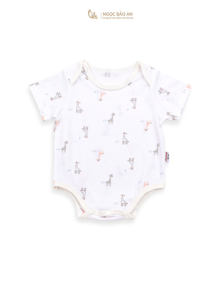 [HONEY] Bộ bodychip tay ngắn cotton sơ sinh