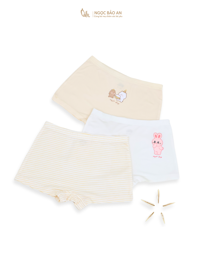 [NGỌC BẢO AN KIDS] Set 3 quần chip cotton