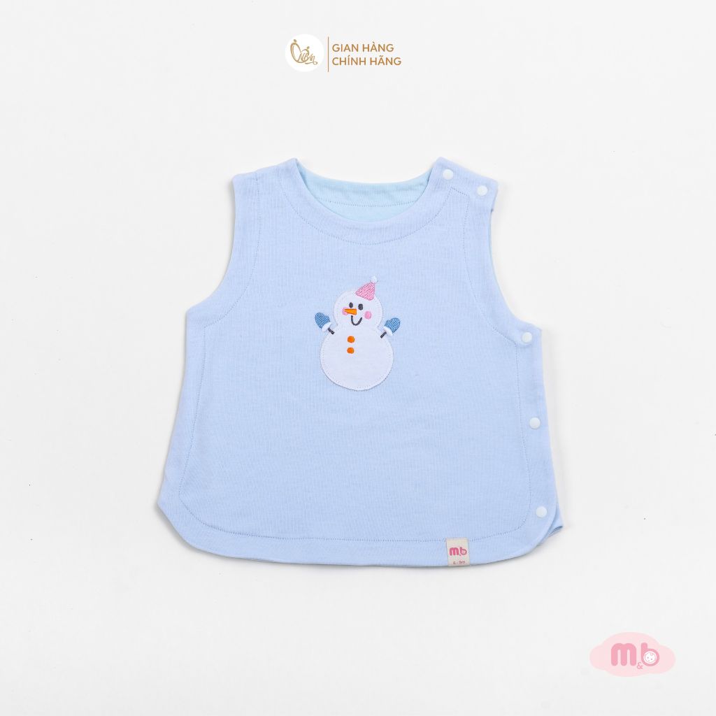 [M&B] Áo khoác gile 2 lớp cotton thoáng mát