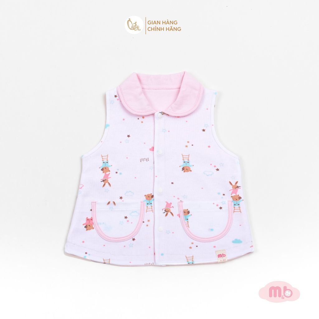 [M&B] Áo khoác gile 2 lớp cotton thoáng mát