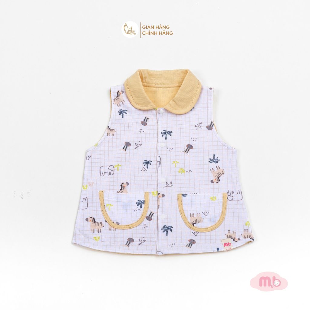 [M&B] Áo khoác gile 2 lớp cotton thoáng mát