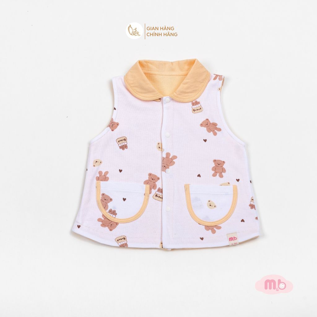 [M&B] Áo khoác gile 2 lớp cotton thoáng mát
