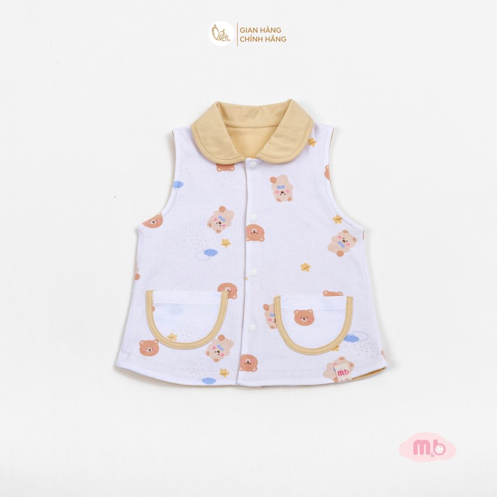[M&B] Áo khoác gile 2 lớp cotton thoáng mát