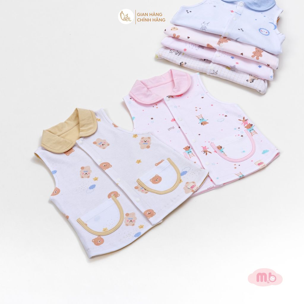 [M&B] Áo khoác gile 2 lớp cotton thoáng mát