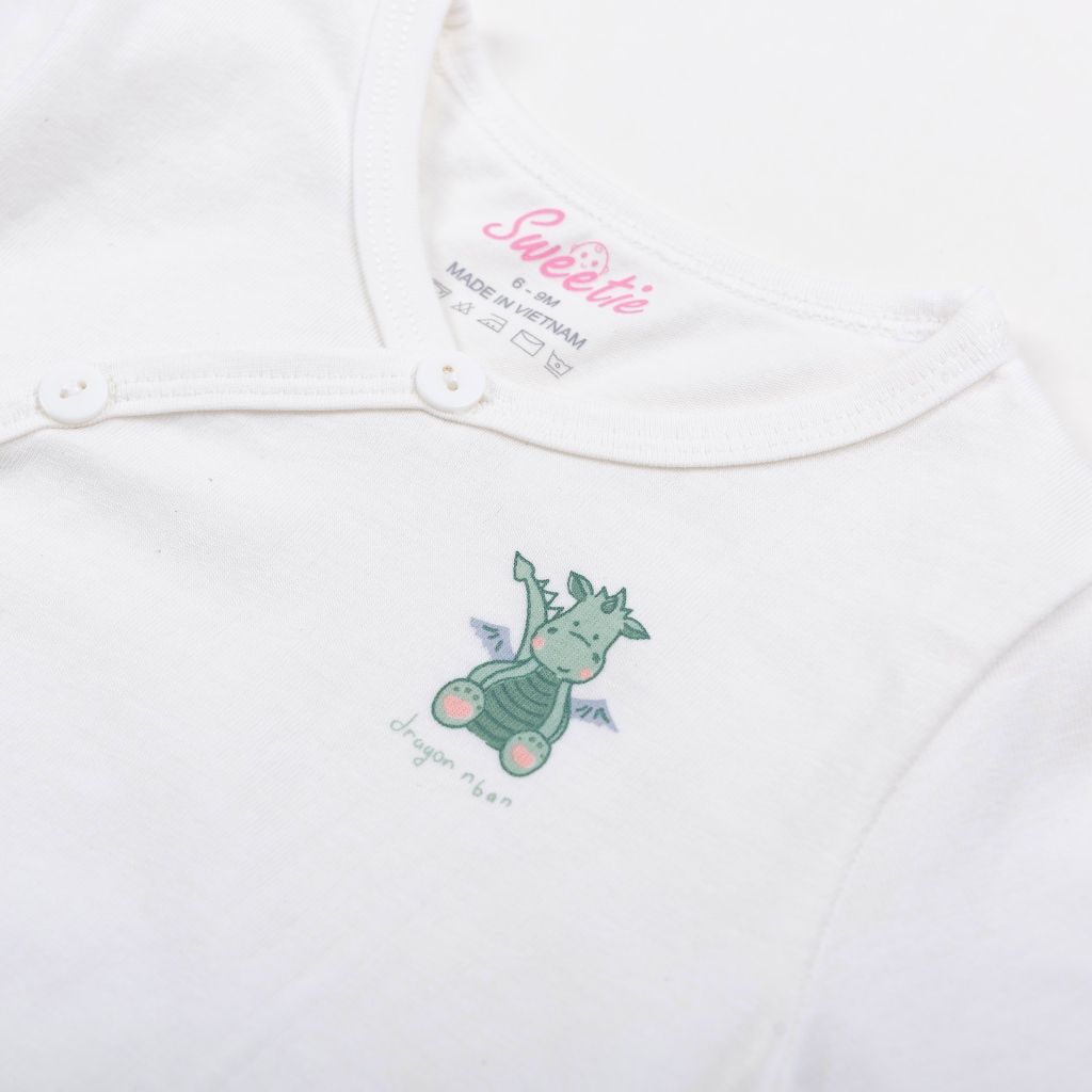 [M&B] Set 5 áo cotton in hình đáng yêu cho bé sơ sinh