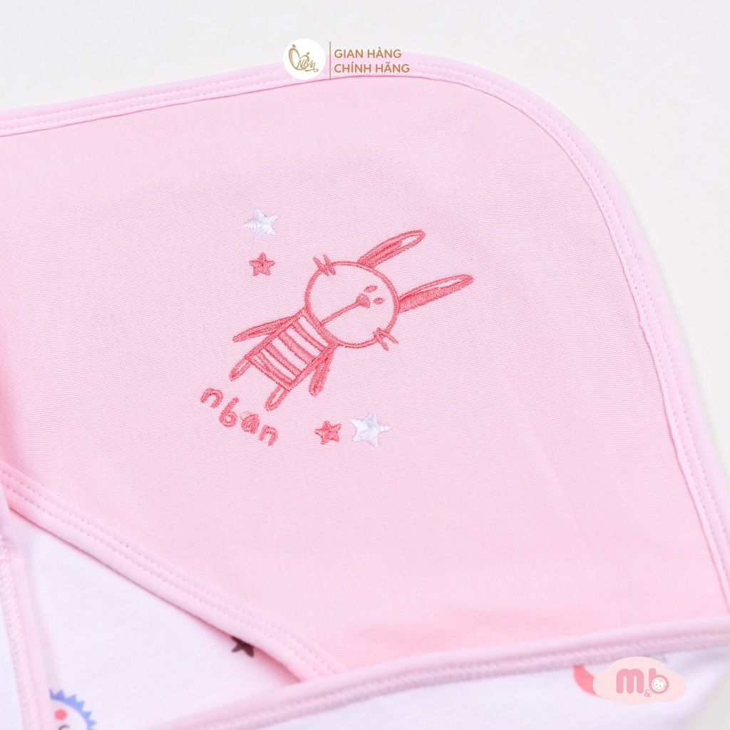 [M&B] Khăn choàng ủ sơ sinh 2 lớp mềm mại