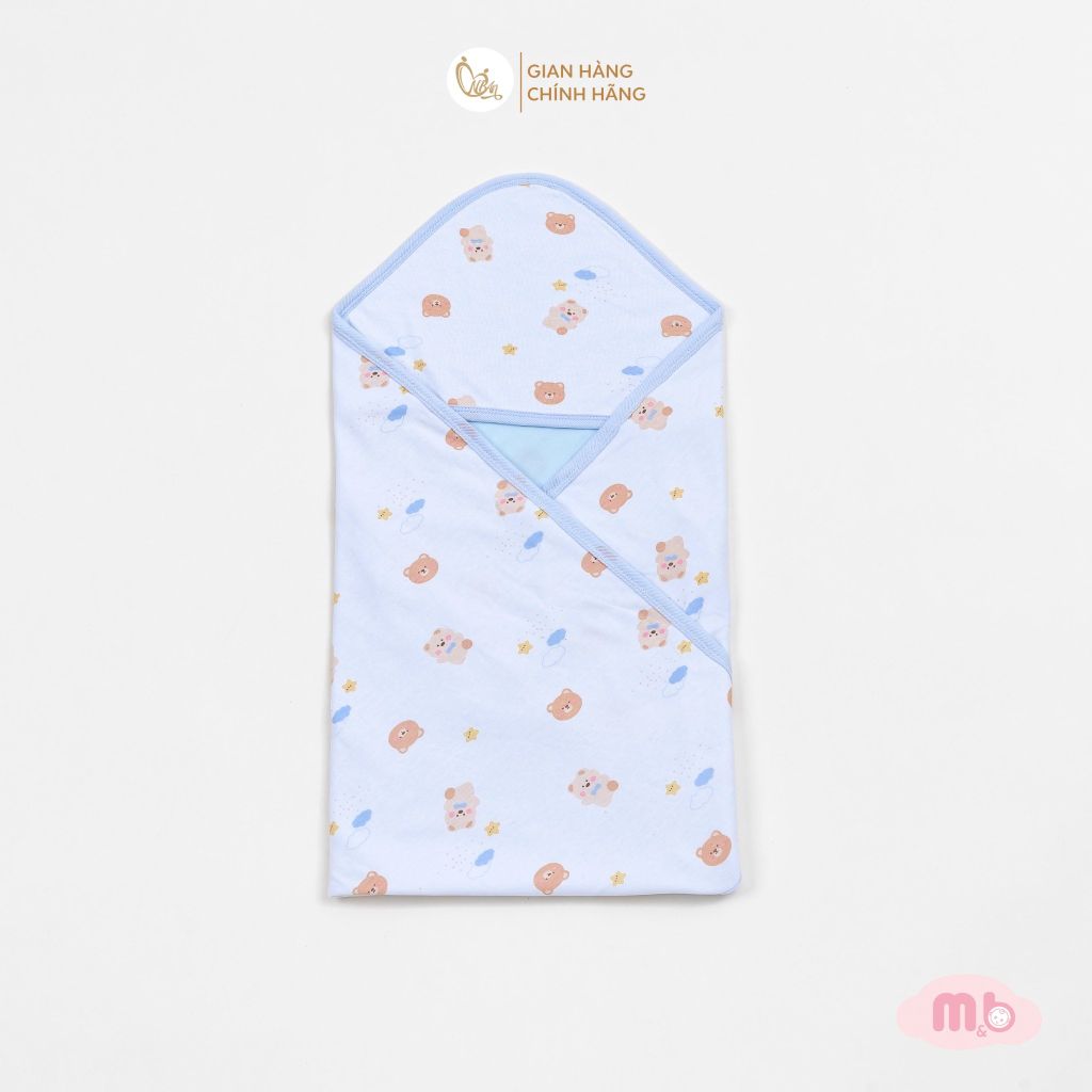 [M&B] Khăn choàng ủ sơ sinh 2 lớp mềm mại