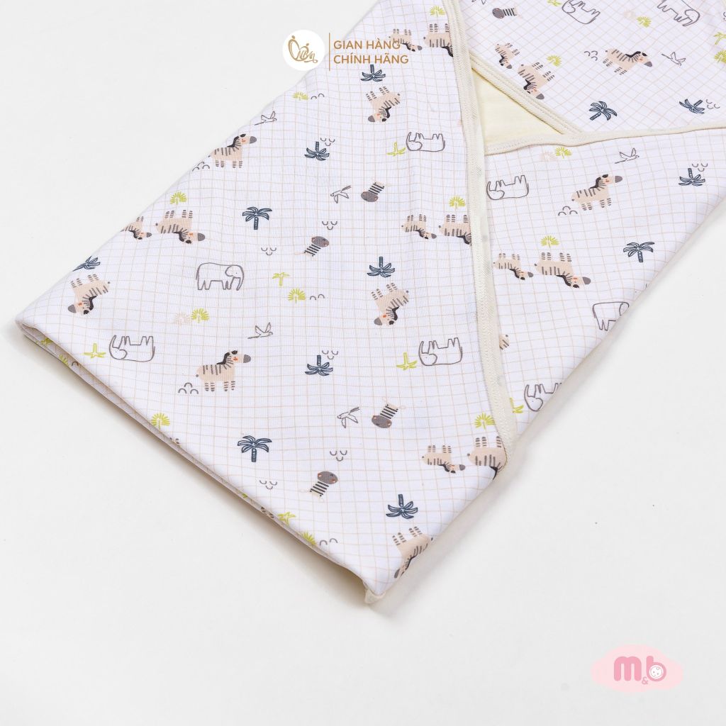 [M&B] Khăn choàng ủ sơ sinh 2 lớp mềm mại