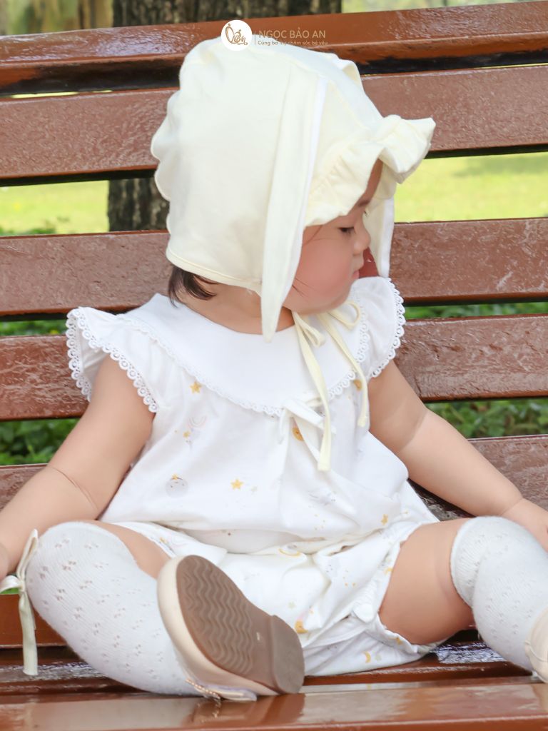 [M&B] Bộ bodysuit cánh tiên cotton cho bé gái