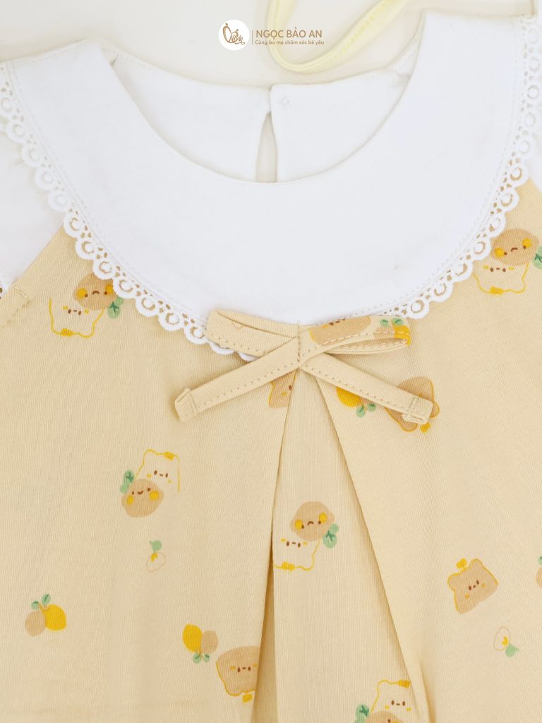 [M&B] Bộ bodysuit cánh tiên cotton cho bé gái