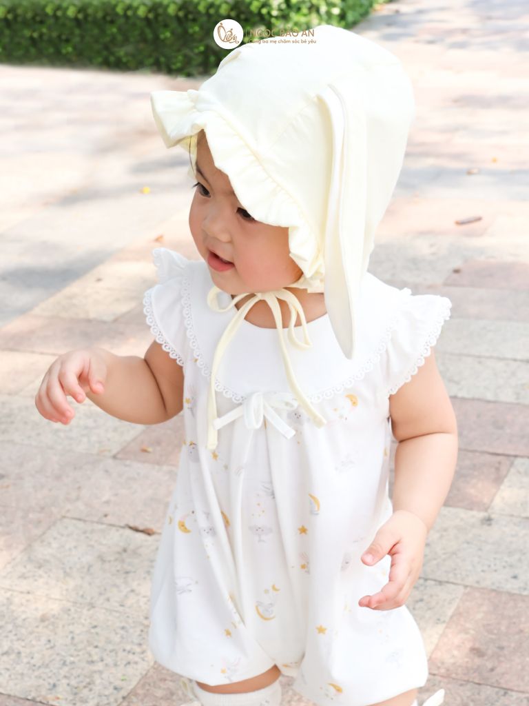 [M&B] Bộ bodysuit cánh tiên cotton cho bé gái