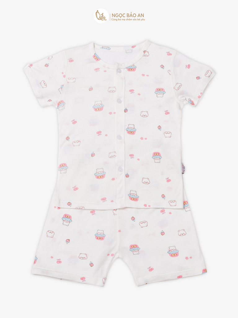 [HONEY] Bộ quần áo ngắn cài giữa 9 họa tiết