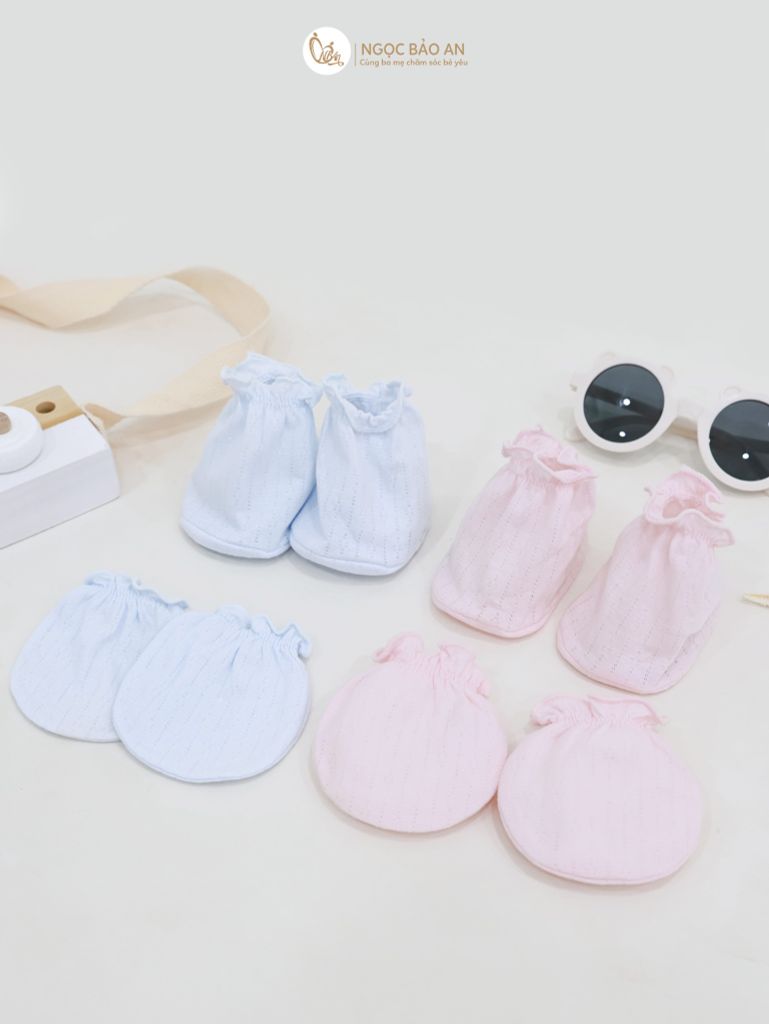 [M&B] Bộ bao tay chân cotton bo/thun cao cấp