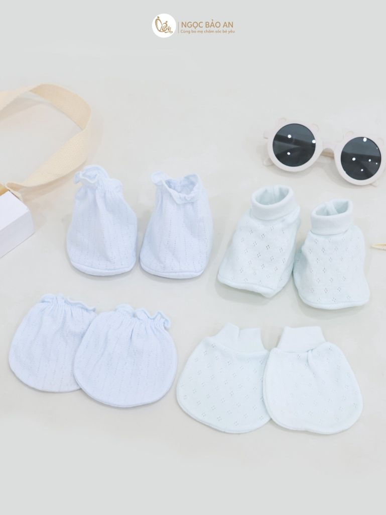 [M&B] Bộ bao tay chân cotton bo/thun cao cấp