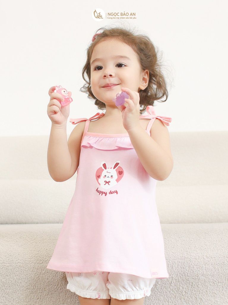 [M&B] Bộ quần áo ngắn cotton 2 dây