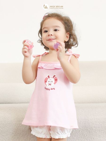 [M&B] Bộ quần áo ngắn cotton 2 dây