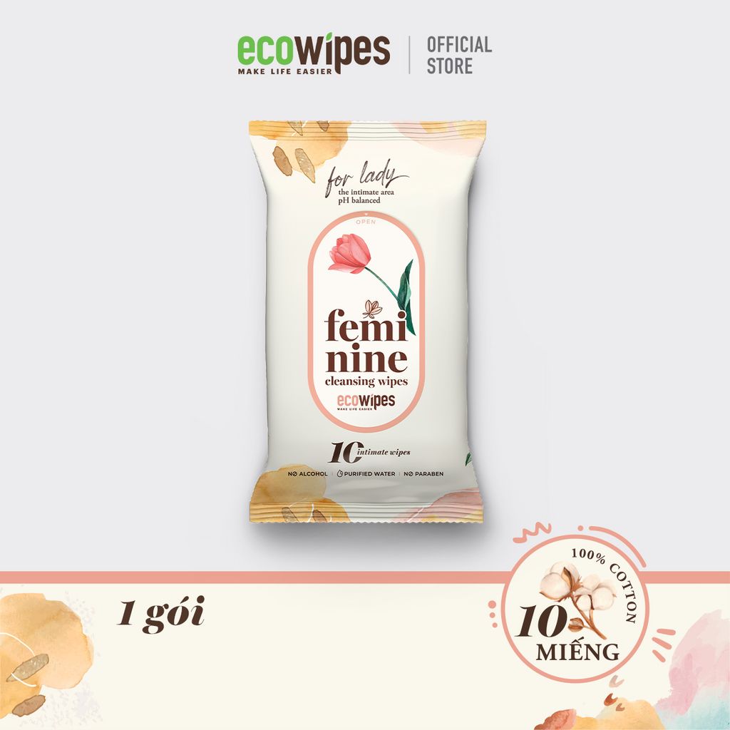 Khăn ướt vệ sinh Phụ nữ Feminine Cleansing Wipes