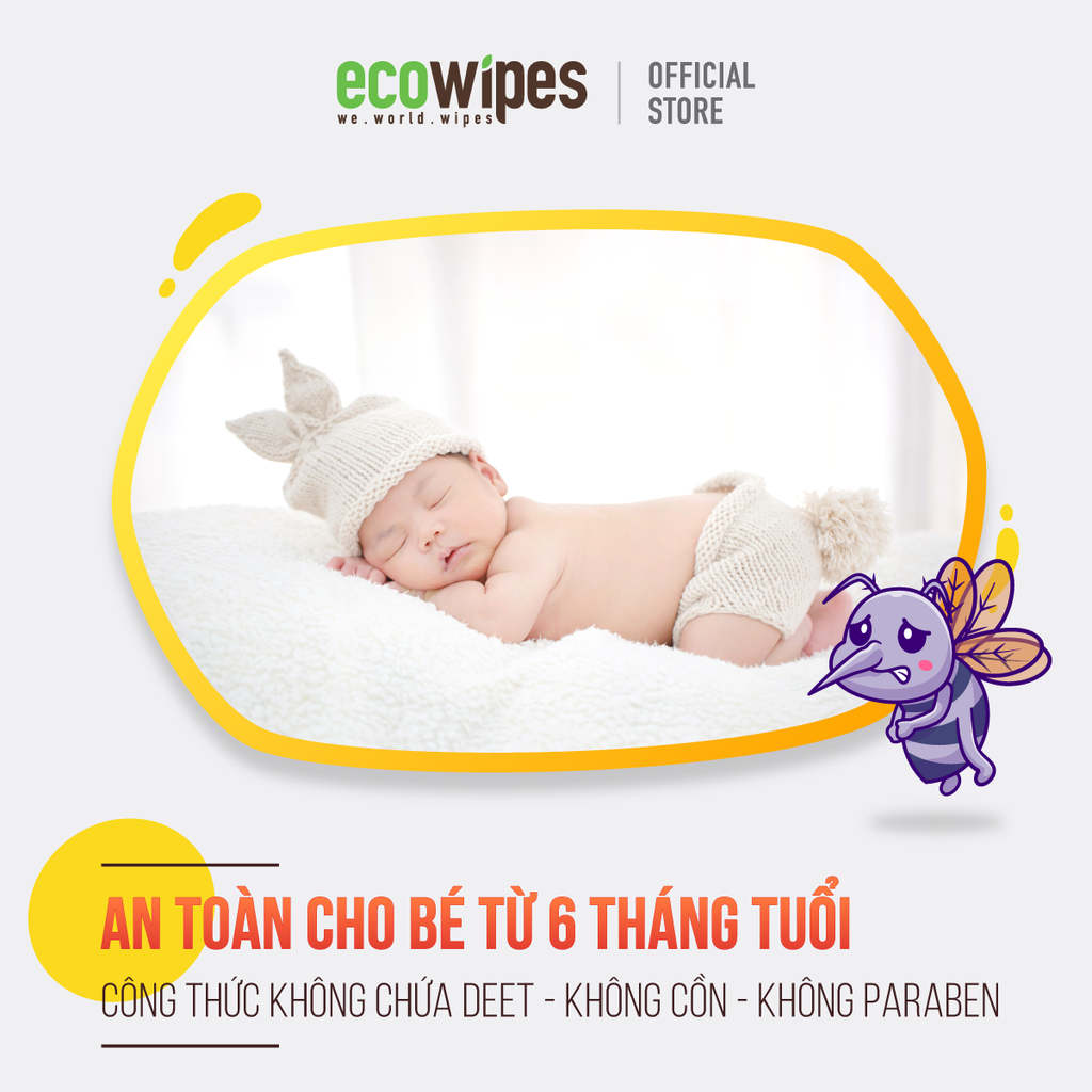 Khăn ướt chống muỗi Mosquito Repellent Wipes