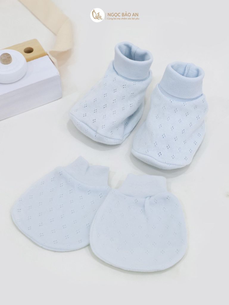 [M&B] Bộ bao tay chân cotton bo/thun cao cấp