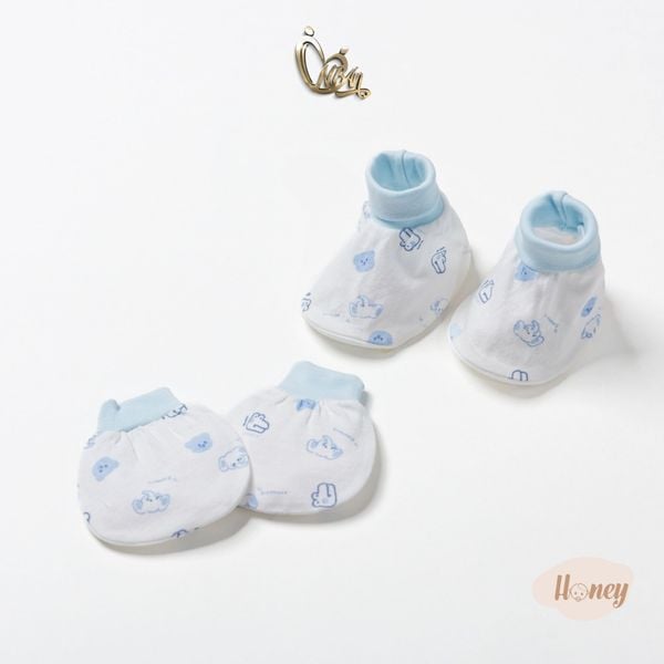 [HONEY] Set 5 bộ bao tay chân thun cotton cho bé trai