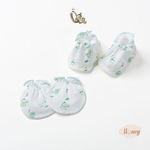 [HONEY] Set 5 bộ bao tay chân bo cotton cho bé gái