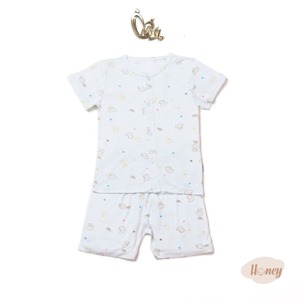 Bộ áo quần ngắn Cài Giữa Honey rayon