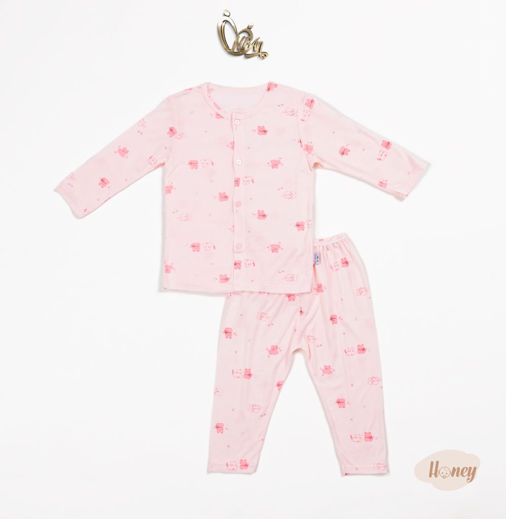 Bộ áo quần dài Cài Giữa Honey rayon