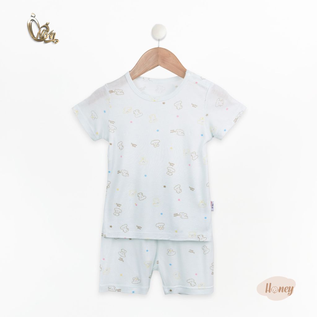 Bộ áo quần ngắn Cài Vai Honey rayon